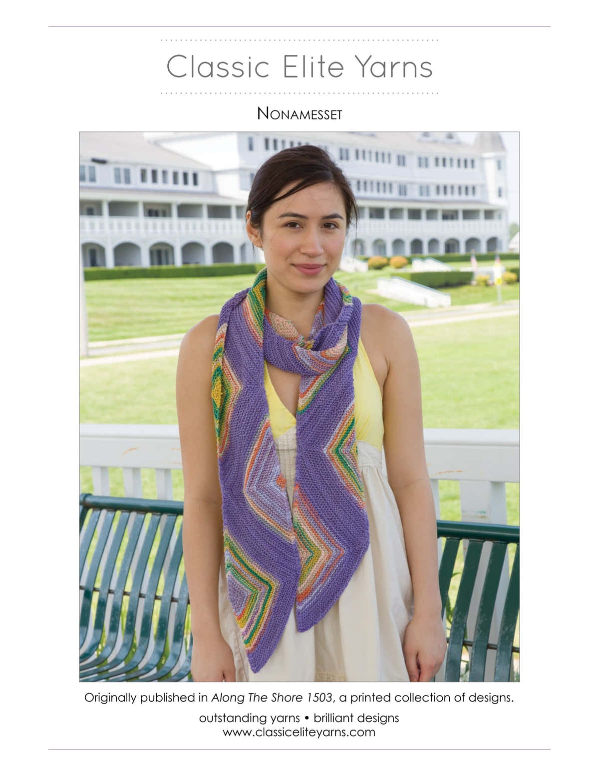 Classic Elite Yarns Nonamesset Scarf Knitting Pattern