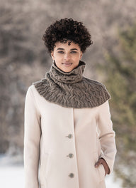 Blue Sky Fibers Clarissa Cabled Cowl Knitting Pattern