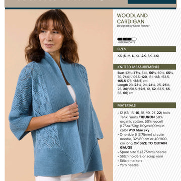 Tahki Yarns Woodland Cardigan Knitting Pattern