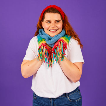 Paintbox Yarns Fairisle Gradient Scarf Knitting Pattern