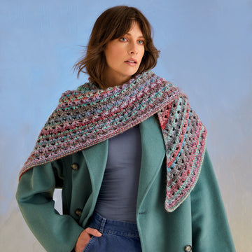 Sirdar Sea Shells Shawl Wrap Knitting Pattern