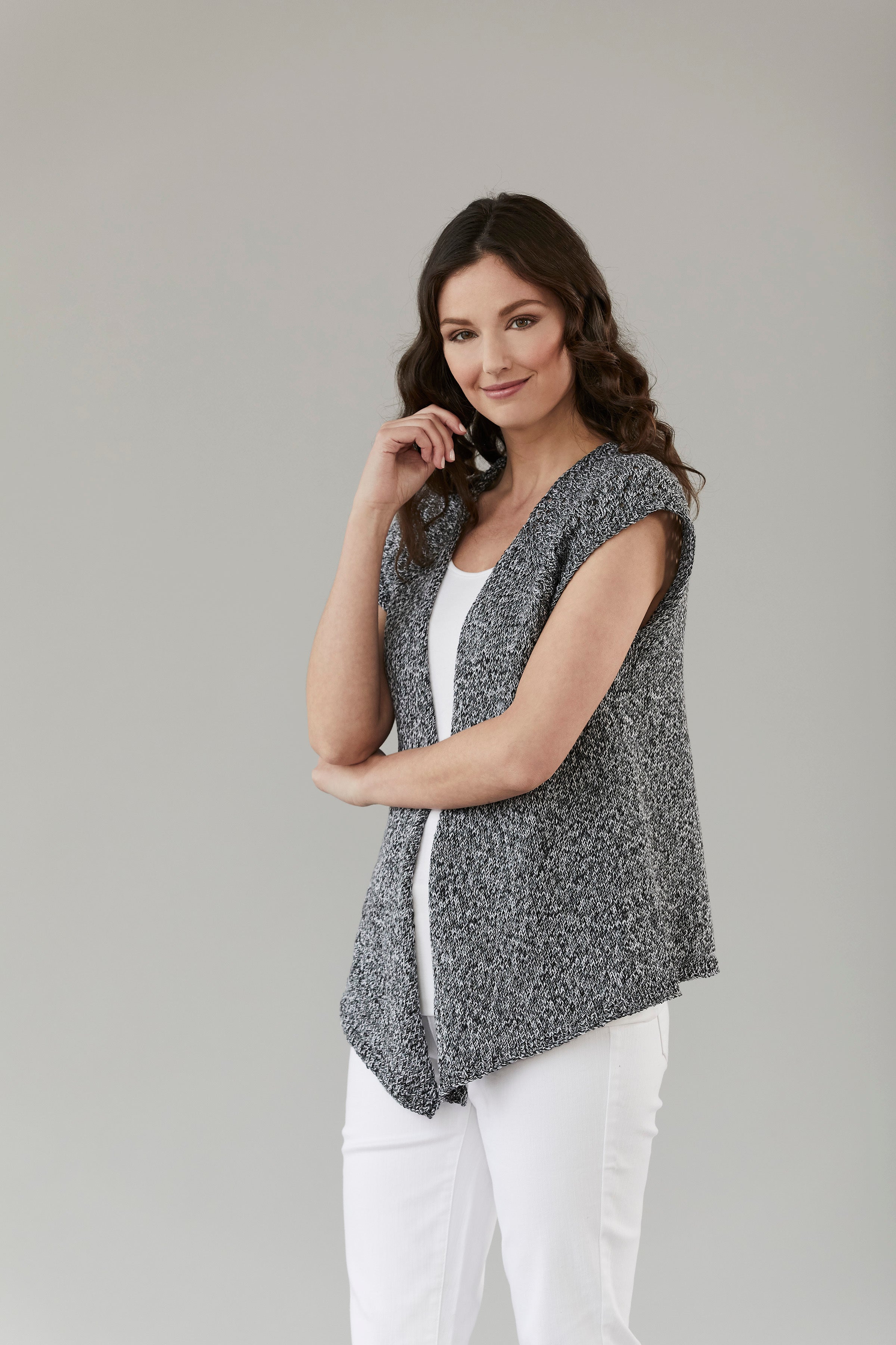 Tahki Yarns Woodley Vest Knitting Pattern