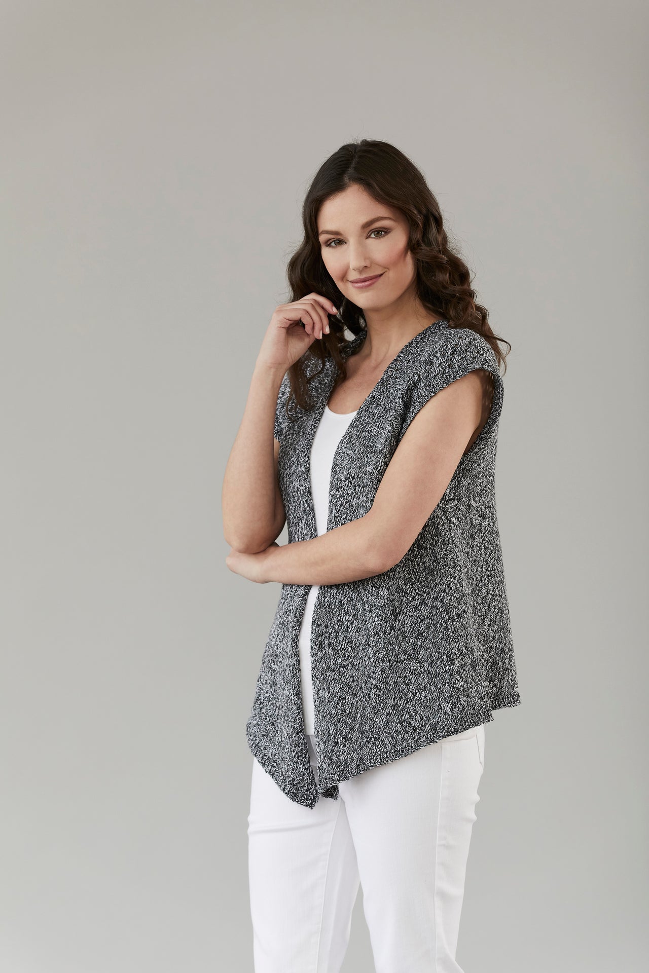 Tahki Yarns Woodley Vest Knitting Pattern