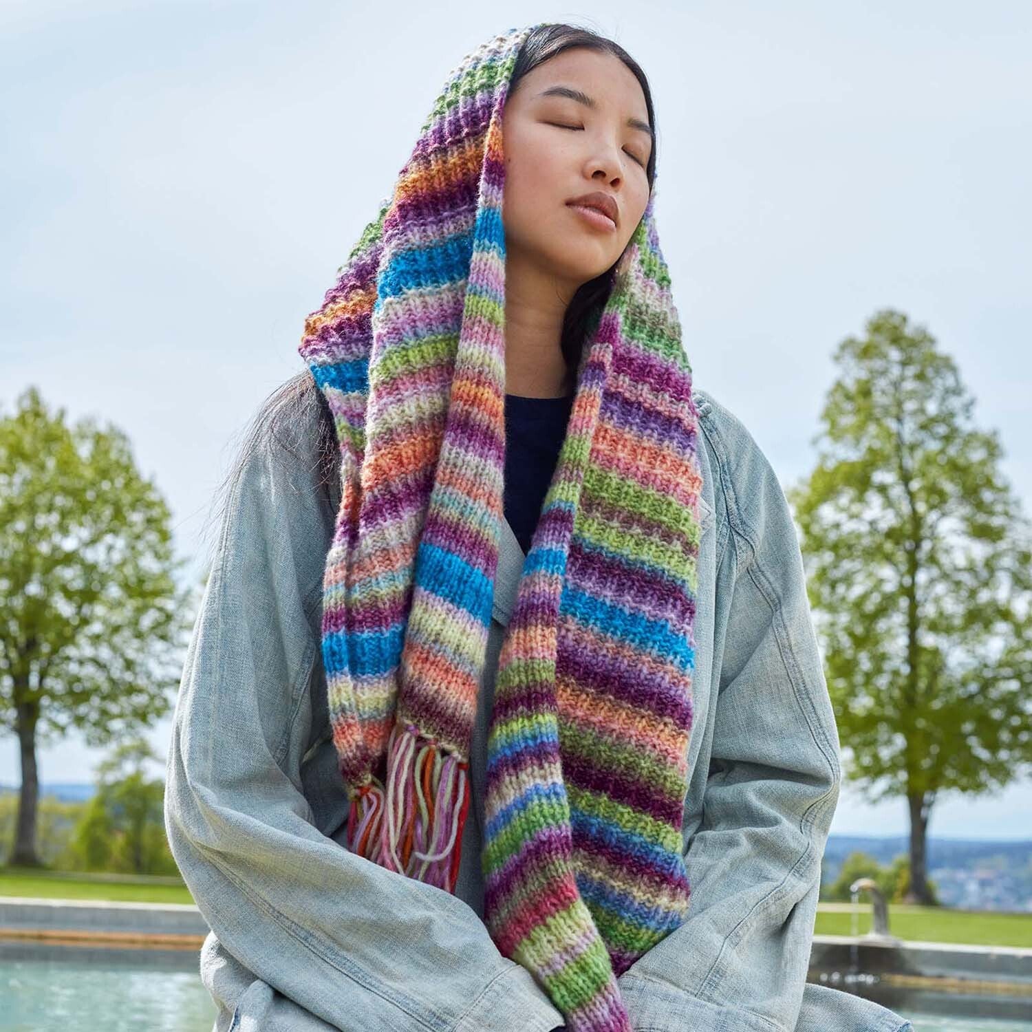 Lang PTO45-08 Scarf Knitting Pattern