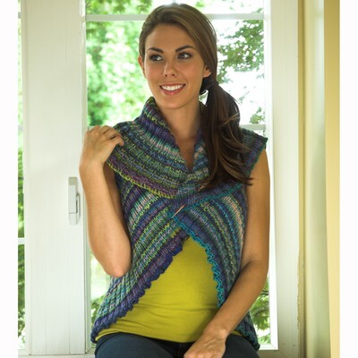 Plymouth Yarn 2516 Entrelac Shrug Knitting Pattern