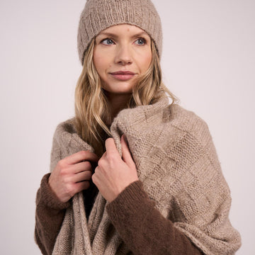 Heather Hat + Wrap Knitting Pattern
