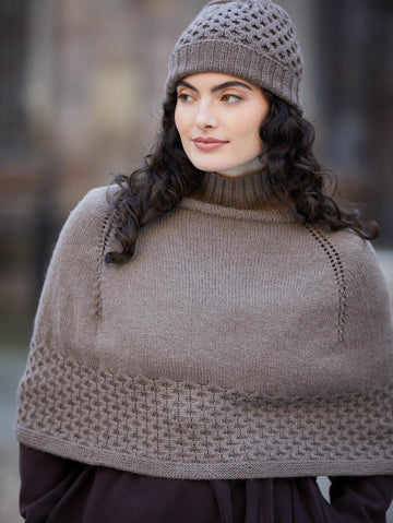 Rosalie Hat + Poncho in MODE at Rowan Alpaca Wool