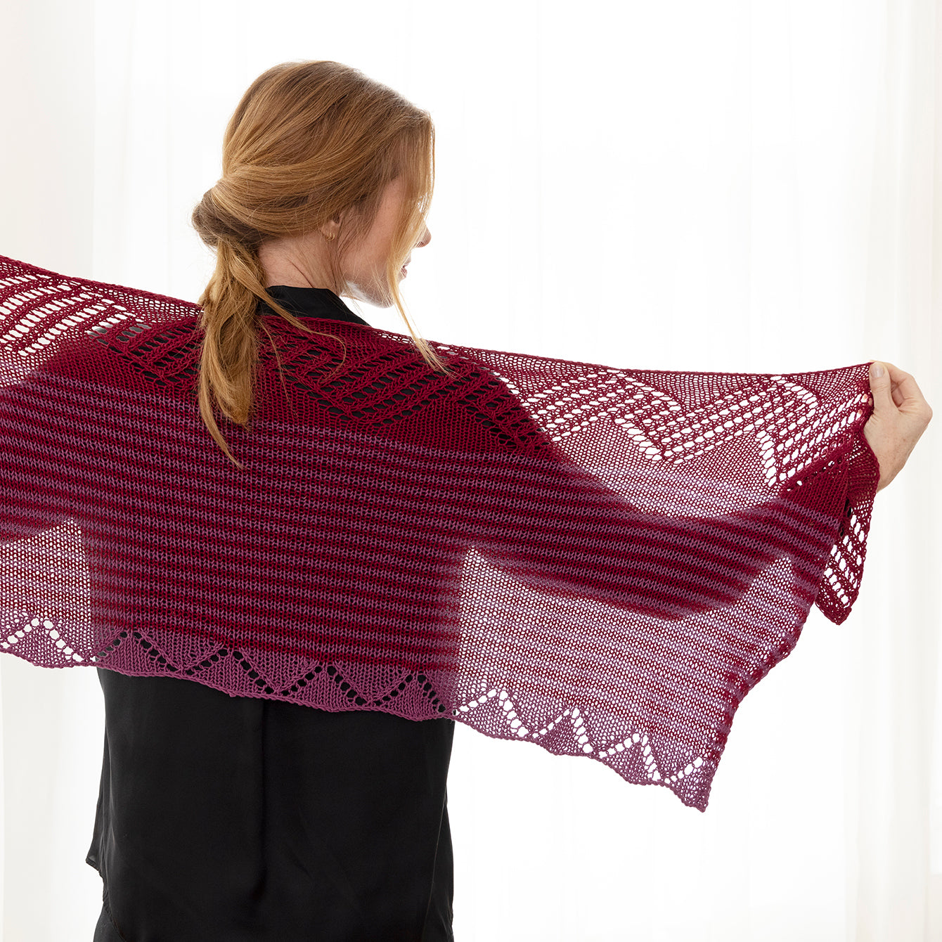 String Victoria Shawl Wrap Knitting Pattern