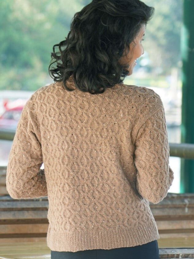 Cascade Yarns DK Hollow Oak Pullover Jumper Knitting Pattern