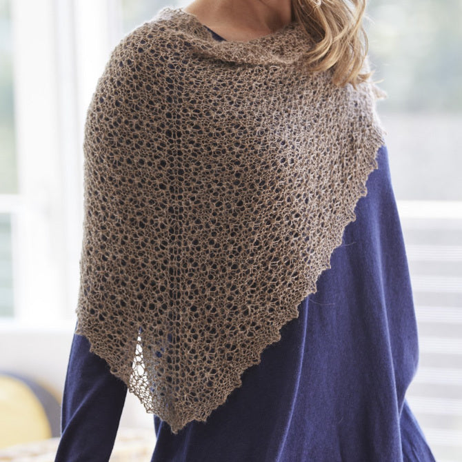 Valley Yarns Wood Star Shawl Knitting Pattern