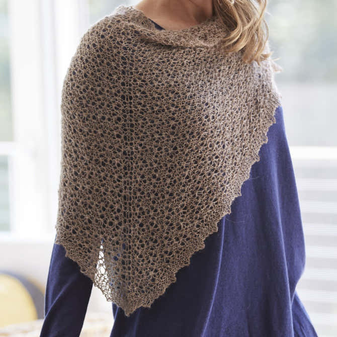 Valley Yarns Wood Star Shawl Knitting Pattern
