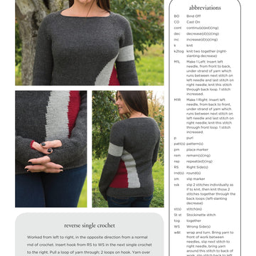 Twist Collective Radius Jumper Knitting Pattern