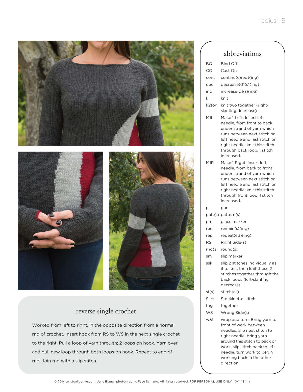 Twist Collective Radius Jumper Knitting Pattern