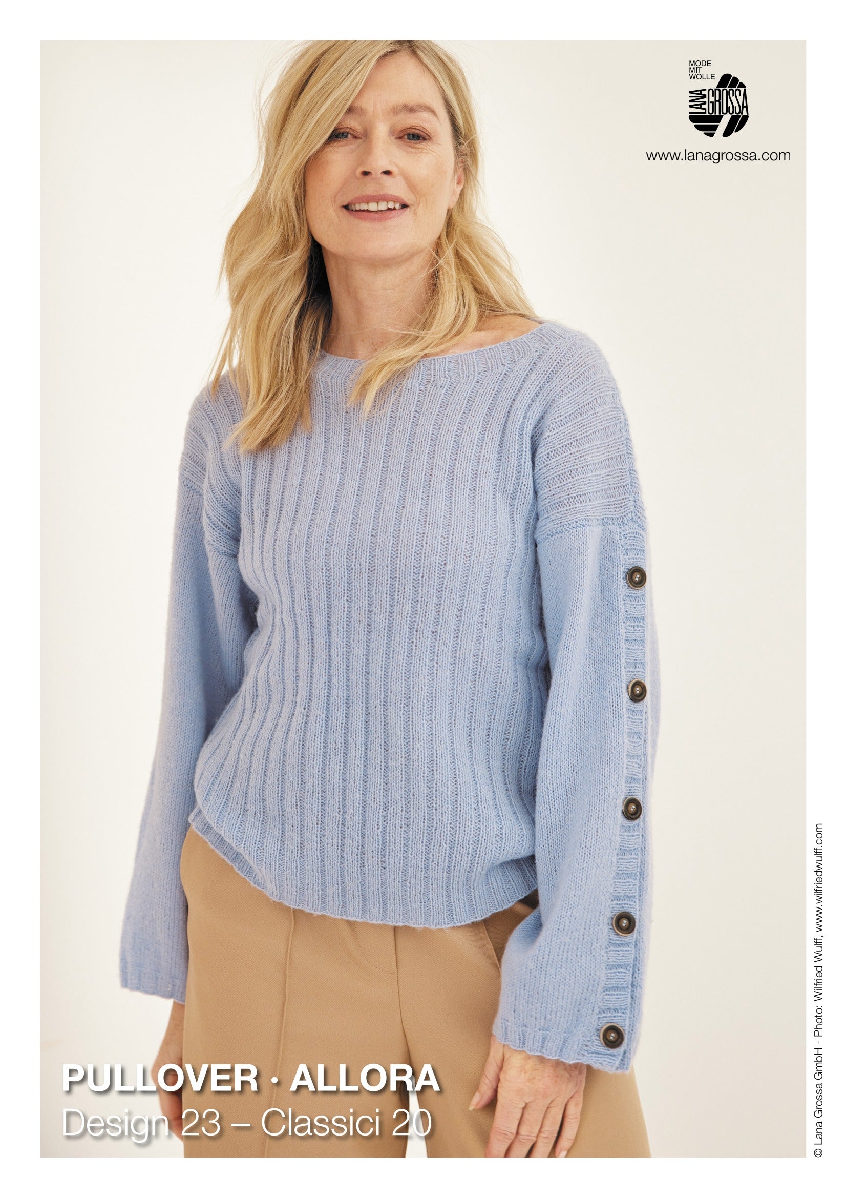 Lana Grossa Pullover Jumper Knitting Pattern