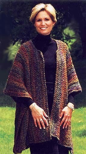 Knitting Urban Wrap in Lion Brand Homespun - 1113 PDF