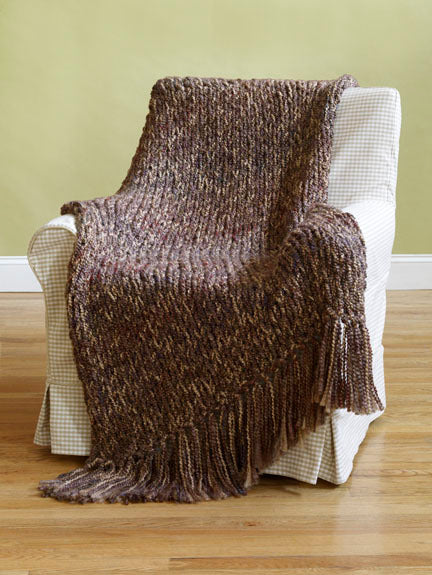 6-Hour Afghan Blanket Knitting Pattern