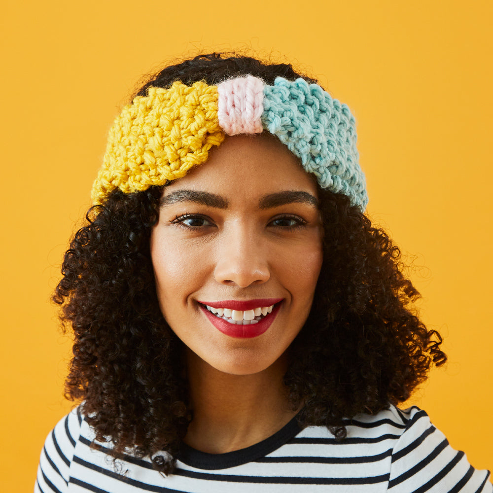 Paintbox Yarns Funky Chunky Headbands Knitting Pattern