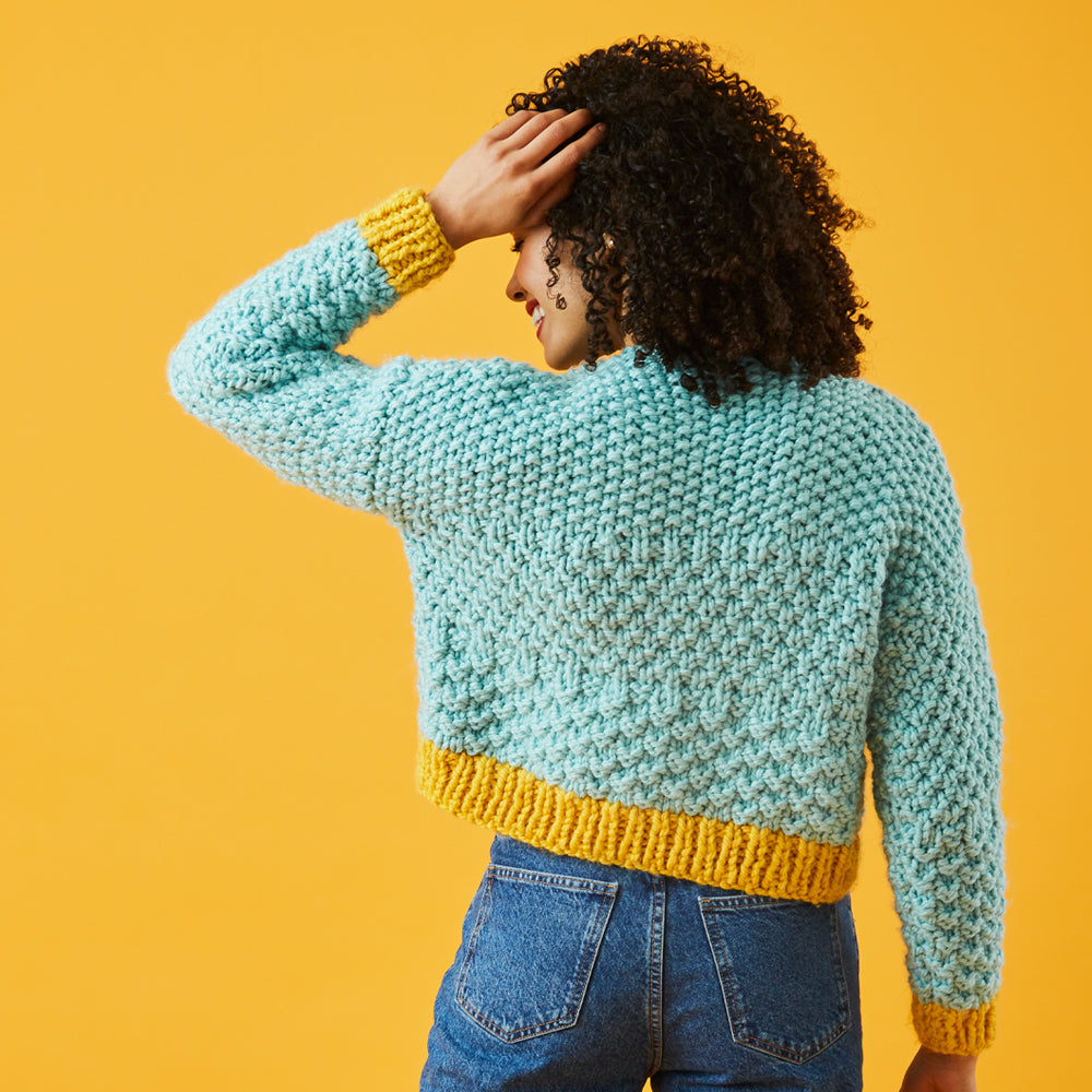 Paintbox Yarns Ombre Textured Jumper Knitting Pattern