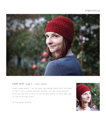 Olgajazzy Sabi Hat Knitting Pattern