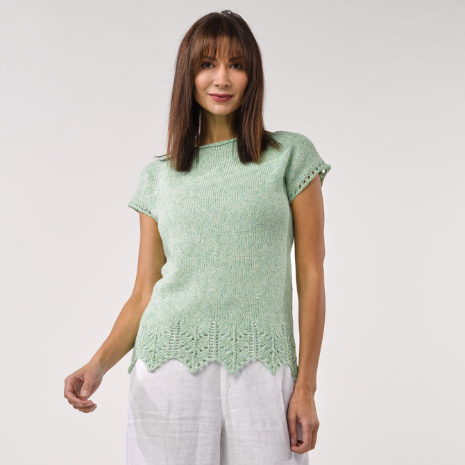 Stacy Charles Fine Yarns Leah Tee Jumper Knitting Pattern