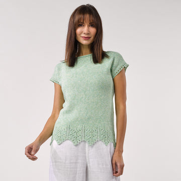 Stacy Charles Fine Yarns Leah Tee Jumper Knitting Pattern