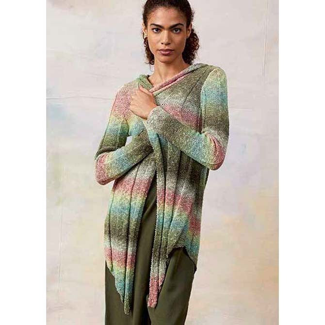 Lang Jacket with Hood Cardigan Knitting Pattern