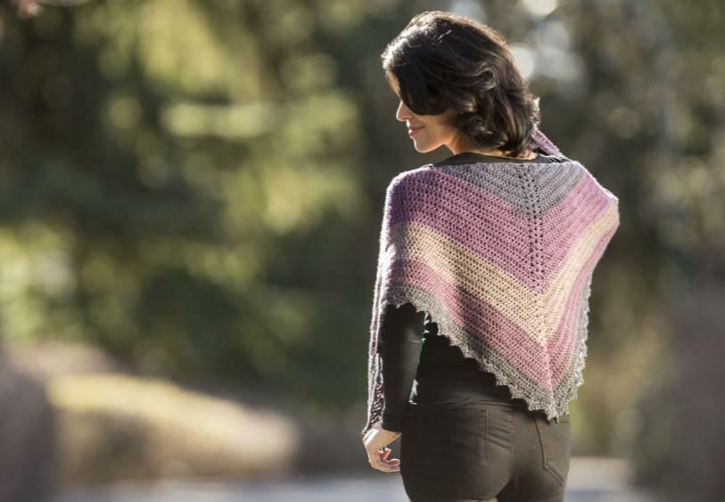 Cascade Yarns DK Dark Sky Shawl Crochet Pattern
