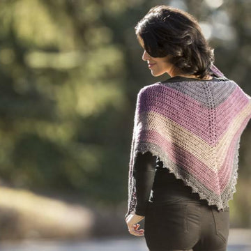 Cascade Yarns DK Dark Sky Shawl Crochet Pattern