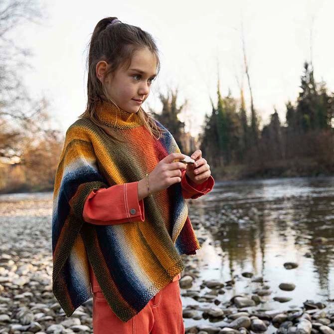 Lang PTO28-03 Poncho Cape Knitting Pattern