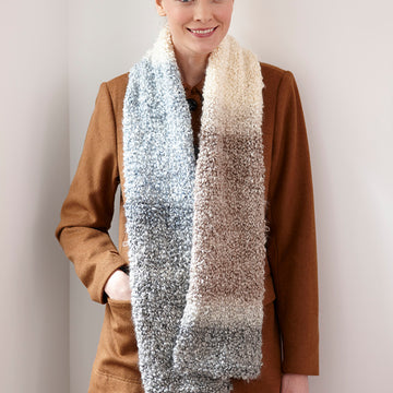 Simple One Ball ScarfÃ‚Â in Lion Brand Homespun Thick & Quick - L30125F