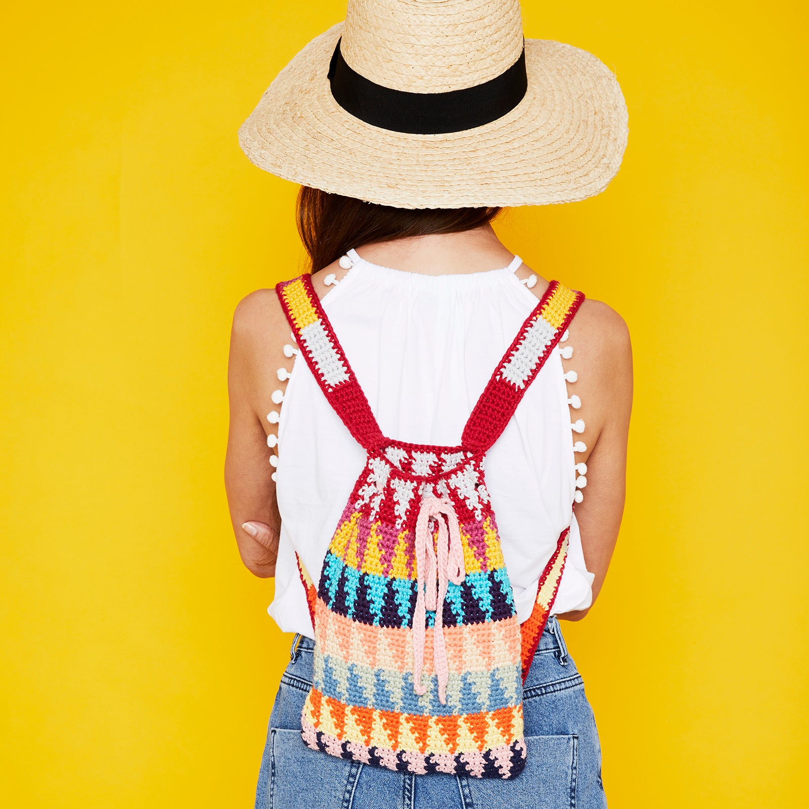 Paintbox Yarns Graphic Backpack Crochet Pattern