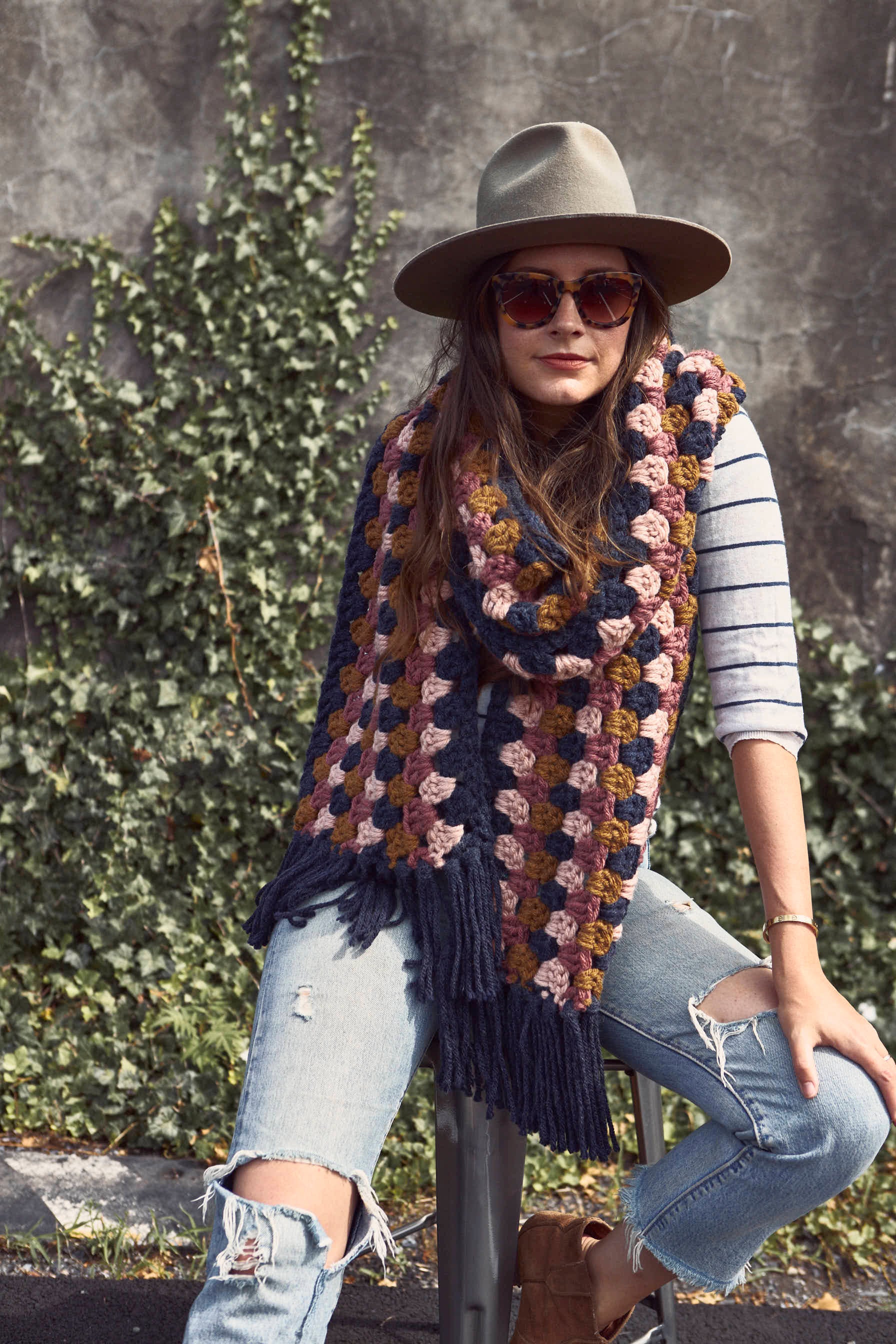 Color Pop Super Scarf Crochet Pattern