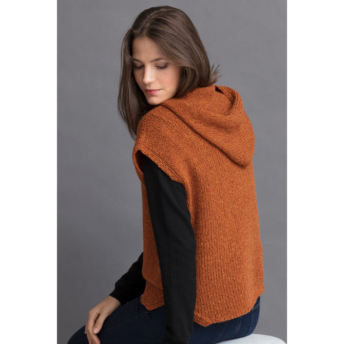 String Brigitte Hoodie Vest Jumper Knitting Pattern