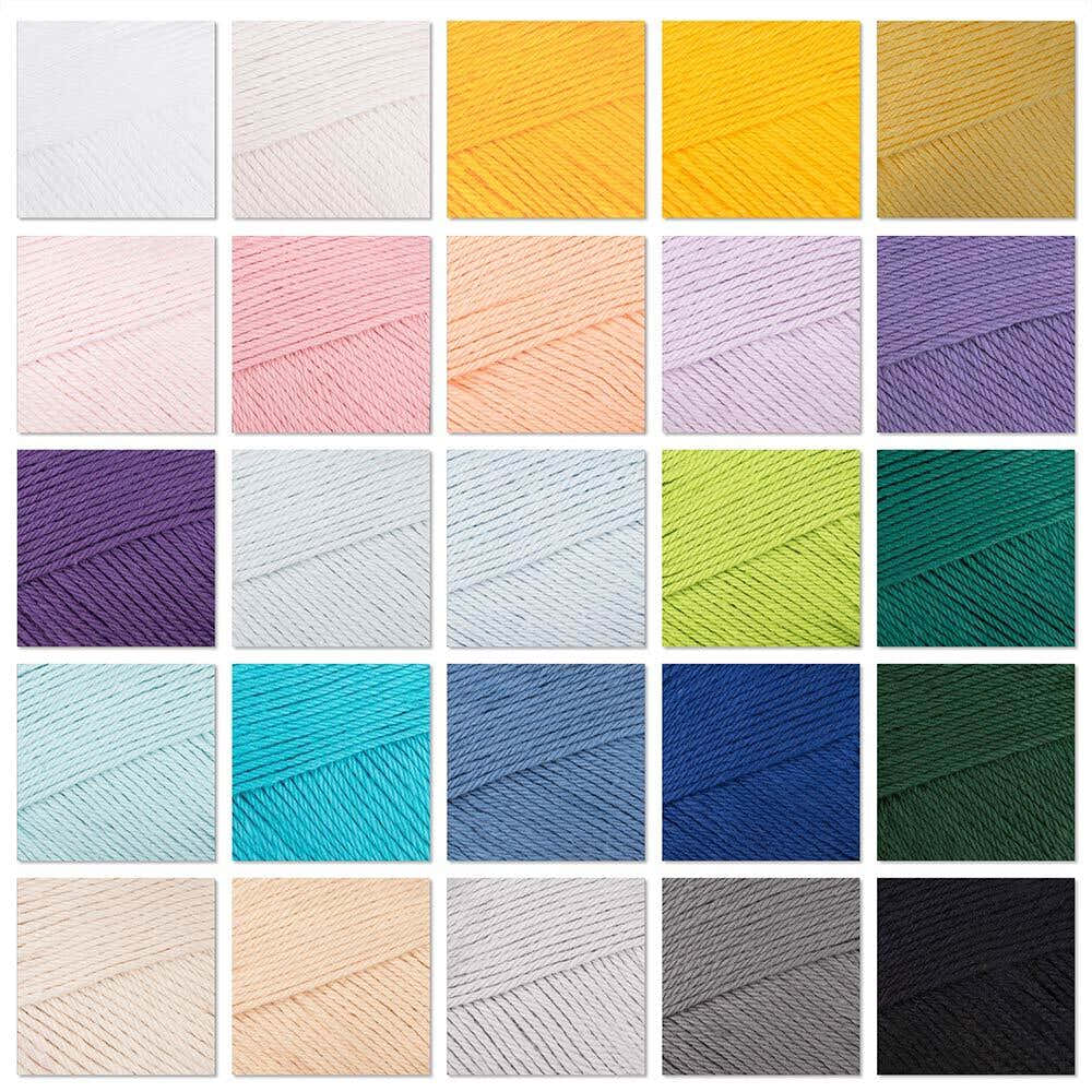 Paintbox Yarns Cotton DK 25 Ball Color Pack Yarn - Cotton DK