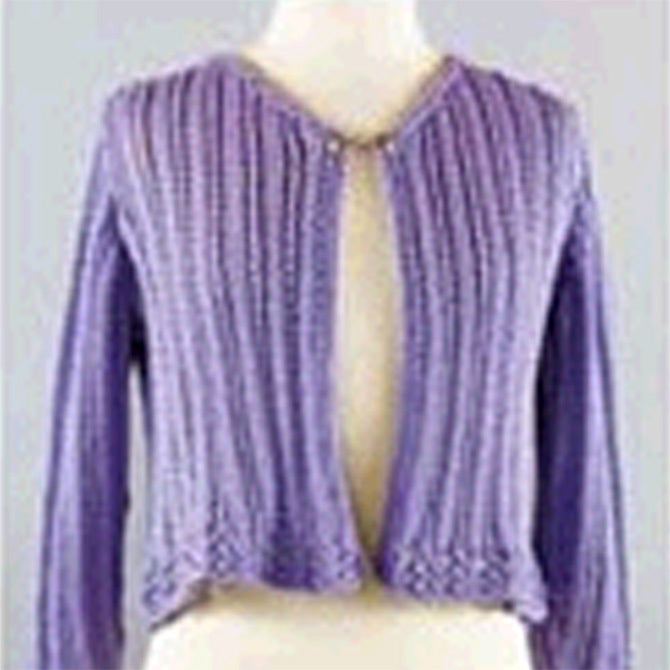 Valley Yarns Flutter Cardigan Knitting Pattern