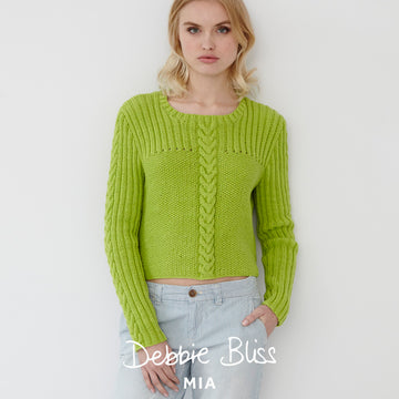 Debbie Bliss Moss Stitch Rib Jumper Knitting Pattern