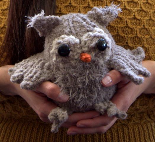 Toy Owl Knitting Pattern