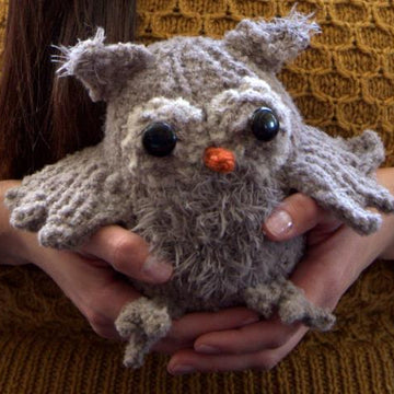 Toy Owl Knitting Pattern