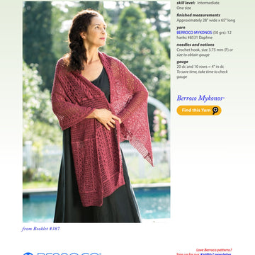 Berroco Maipo Shawl Crochet Pattern