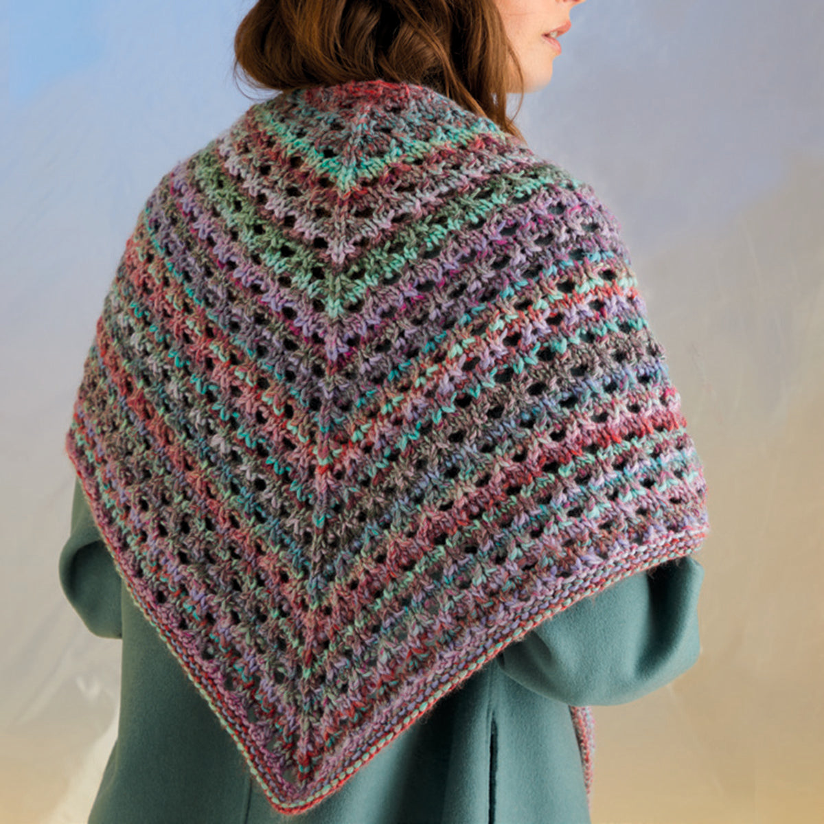 Sirdar Sea Shells Shawl Wrap Knitting Pattern