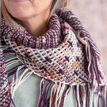 Peppercorn Shawl in Berroco Ultra Wool Handpaint & Berroco Ultra Wool