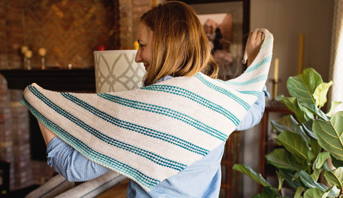SweetGeorgia Lagom Wrap Knitting Pattern