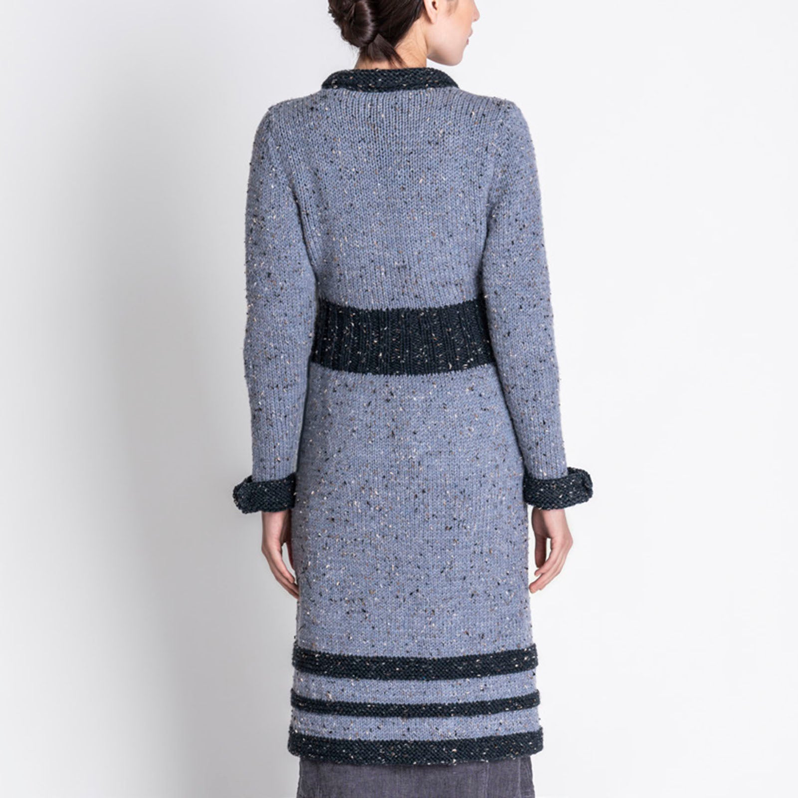 Blue Sky Fibers Aberdeen Coat Cardigan Knitting Pattern