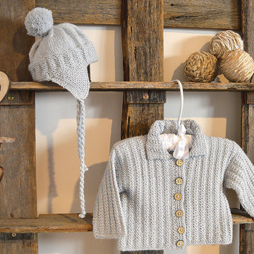 Baby Pilot Jacket & Matching Hat - P131