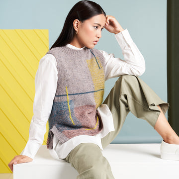 Rowan Asymmetry Waistcoat Knitting Pattern