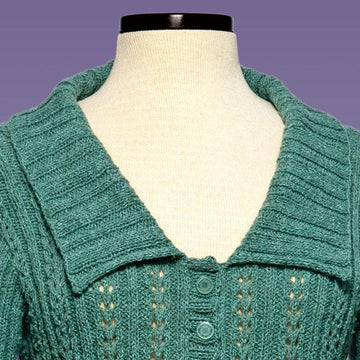 Double Eyelet Cardigan - #176