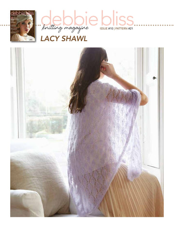Debbie Bliss Lacy Shawl PDF - Magazine #10