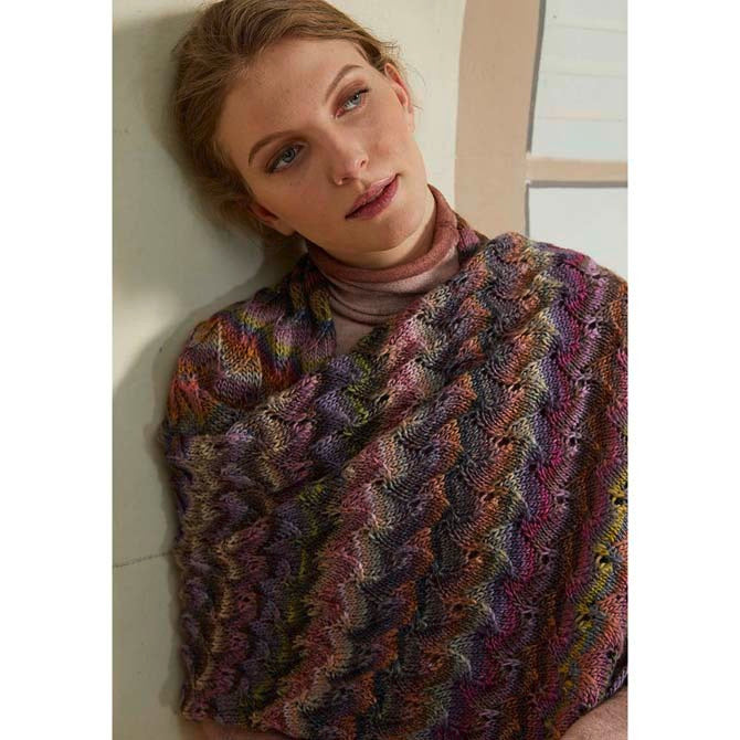 Lang PTO30-07 Stole Wrap Knitting Pattern
