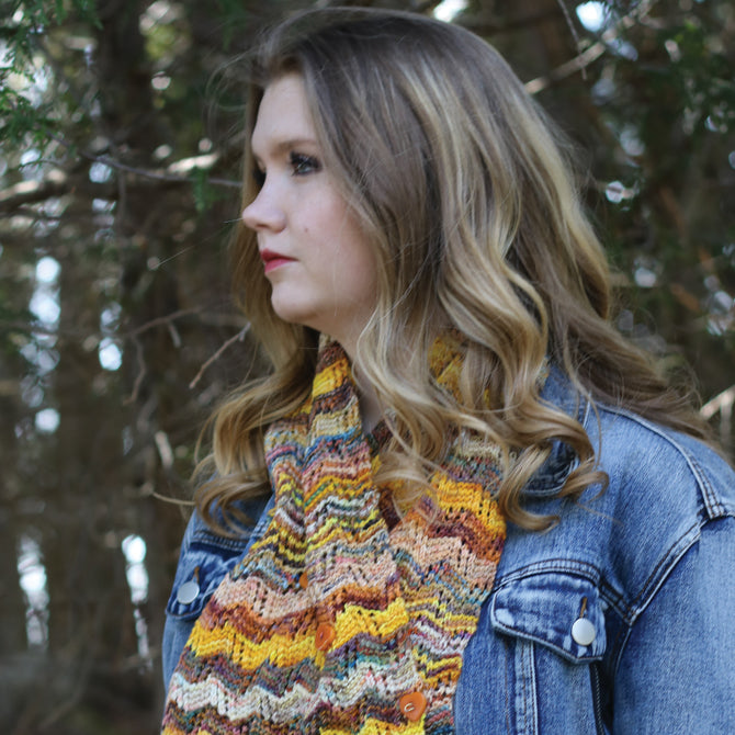 Koigu Wildweed Scarf Knitting Pattern