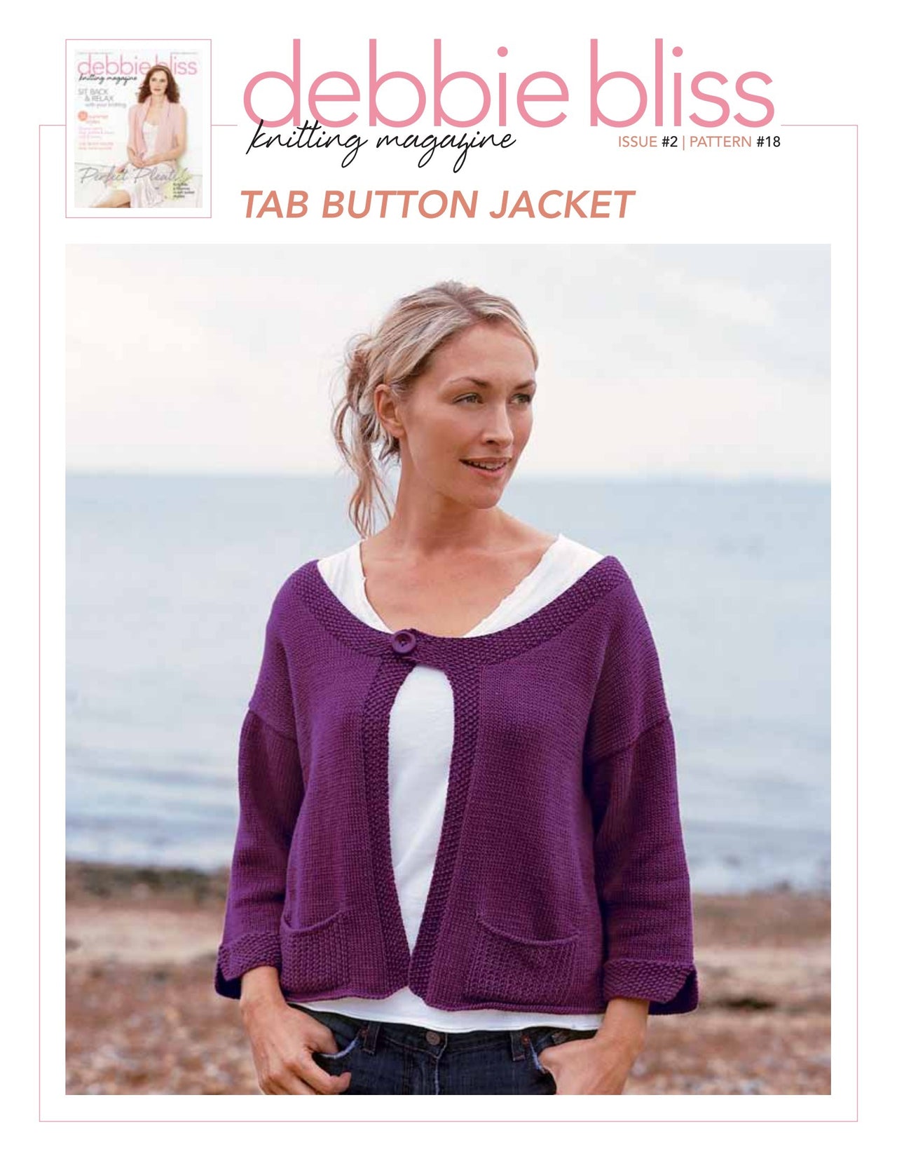 Debbie Bliss Tab Button Jacket PDF
